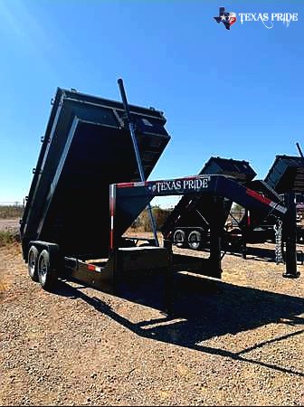 2025 Texas Pride 7x14x3 16k Gooseneck Dump Trailer