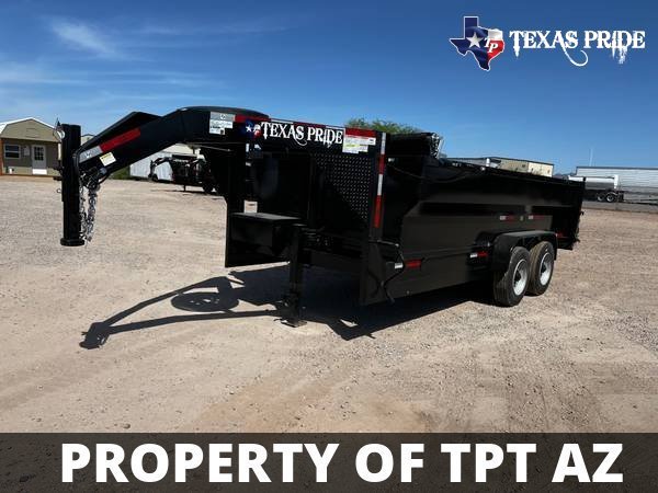 2026 Texas Pride 7X16X2 16K Gooseneck Dump Trailer