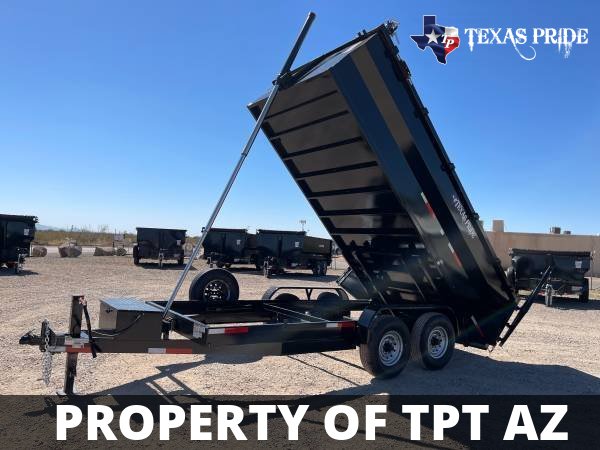 2024 7x14x3 14K GVWR TEXAS PRIDE DUMP TRAILER BP