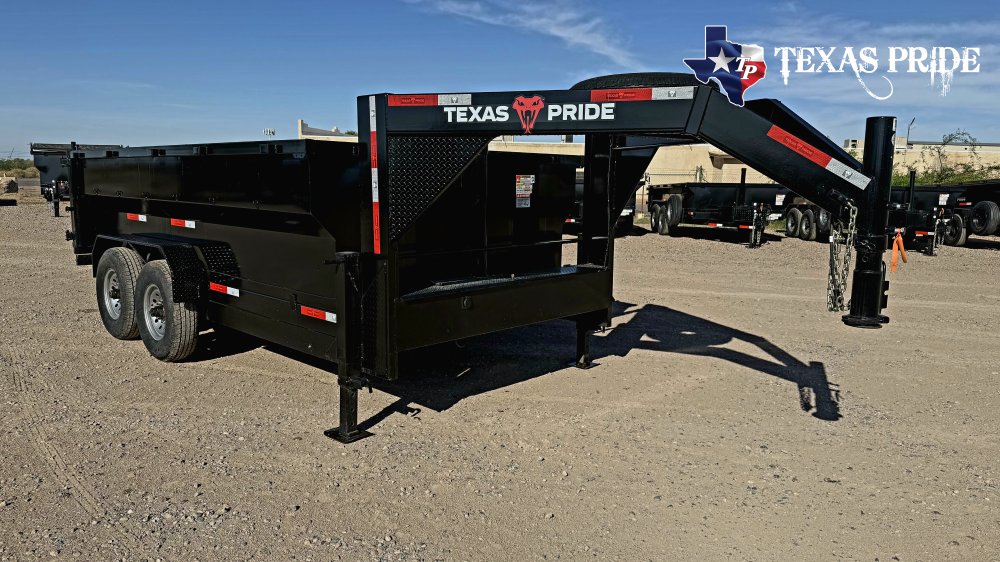 2026 Texas Pride 7x14x3 16k Gooseneck Dump Trailer