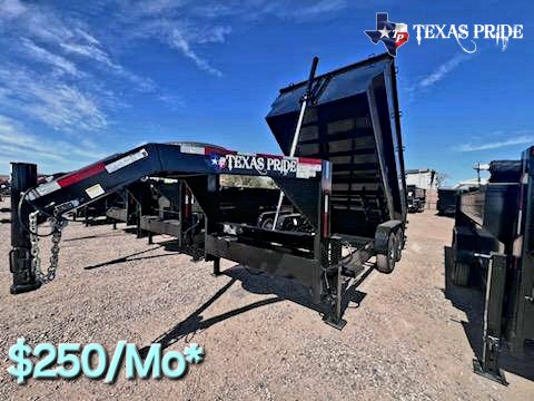 2025 Texas Pride 7x14x4 16K Gooseneck Dump Trailer