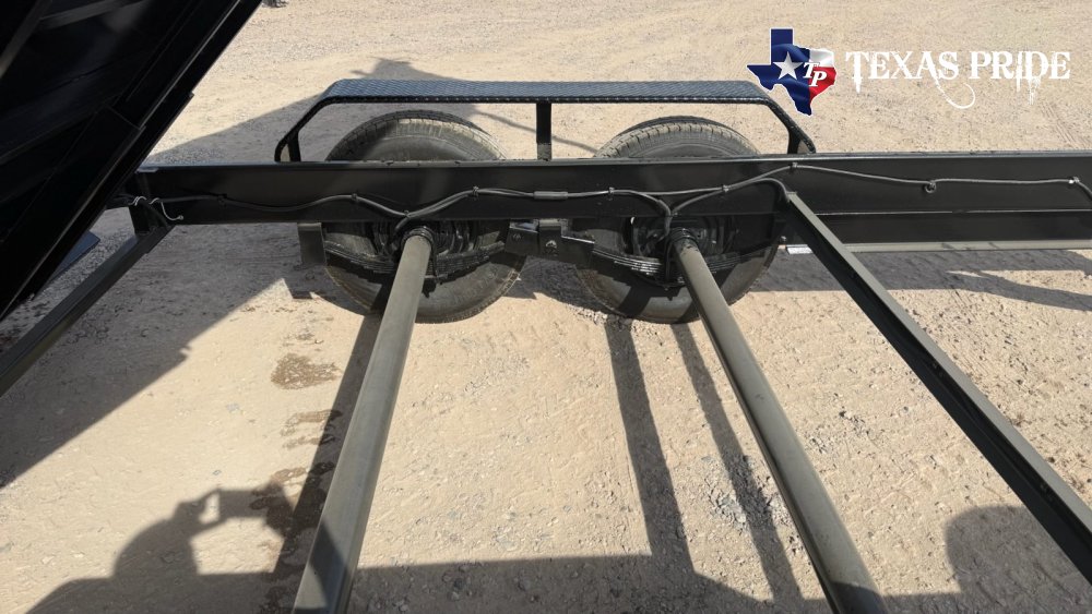 7x16x2 14K Bumper Pull Dump Trailer Texas Pride