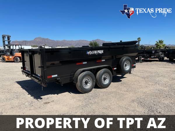 2024 7x14x3 14K GVWR TEXAS PRIDE DUMP TRAILER BP