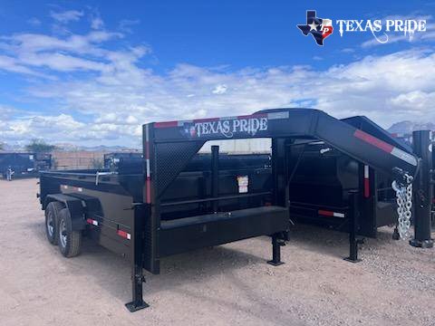 2025 Texas Pride 7x14x2 16k Gooseneck Dump Trailer