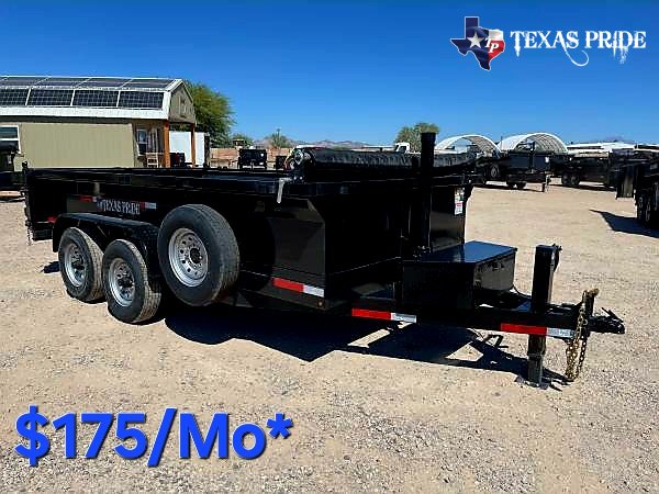 2025 Texas Pride 7X14X2 14K Bumper Pull Dump Trailer