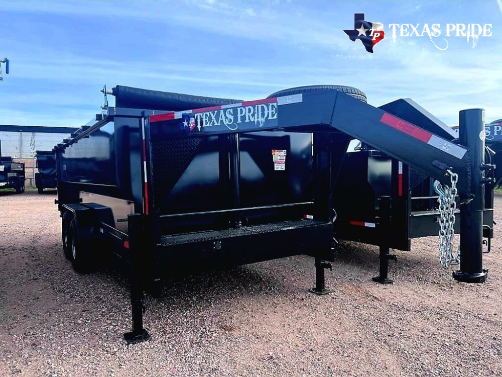 2026 Texas Pride 7x16x4 16k Gooseneck Dump Trailer