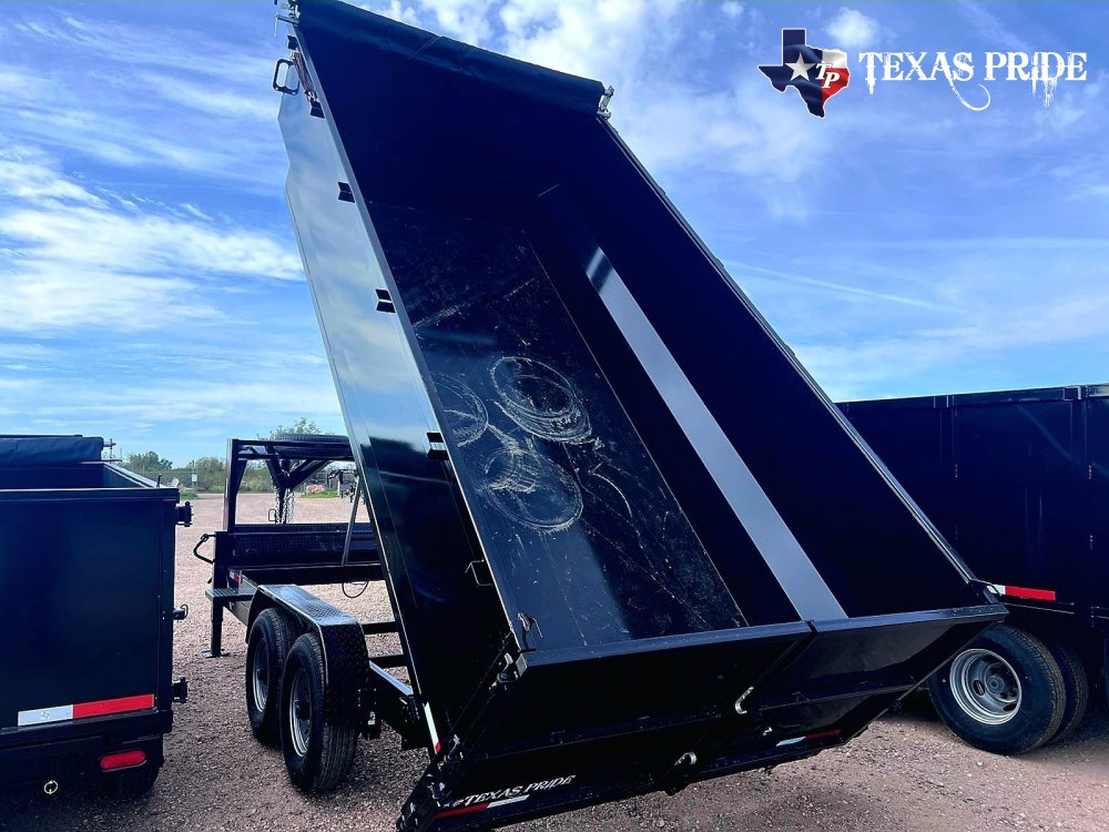 2026 Texas Pride 7x16x4 16k Gooseneck Dump Trailer