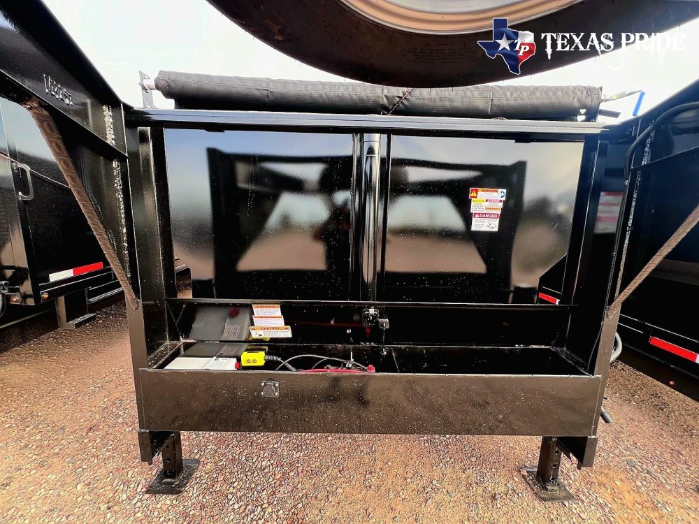 2026 Texas Pride 7x16x4 16k Gooseneck Dump Trailer