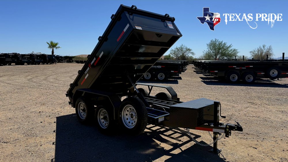 2026 Texas Pride 5x10 7k Bumper Pull Dump Trailer