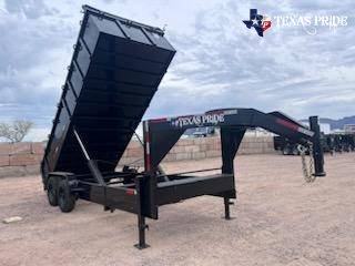 2025 7x18x3 20k Gooseneck Dump Trailer