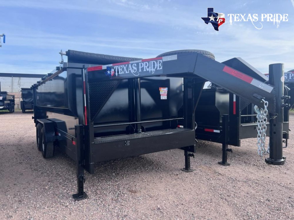 2025 Texas Pride 7x16x4 16K Gooseneck Dump Trailer