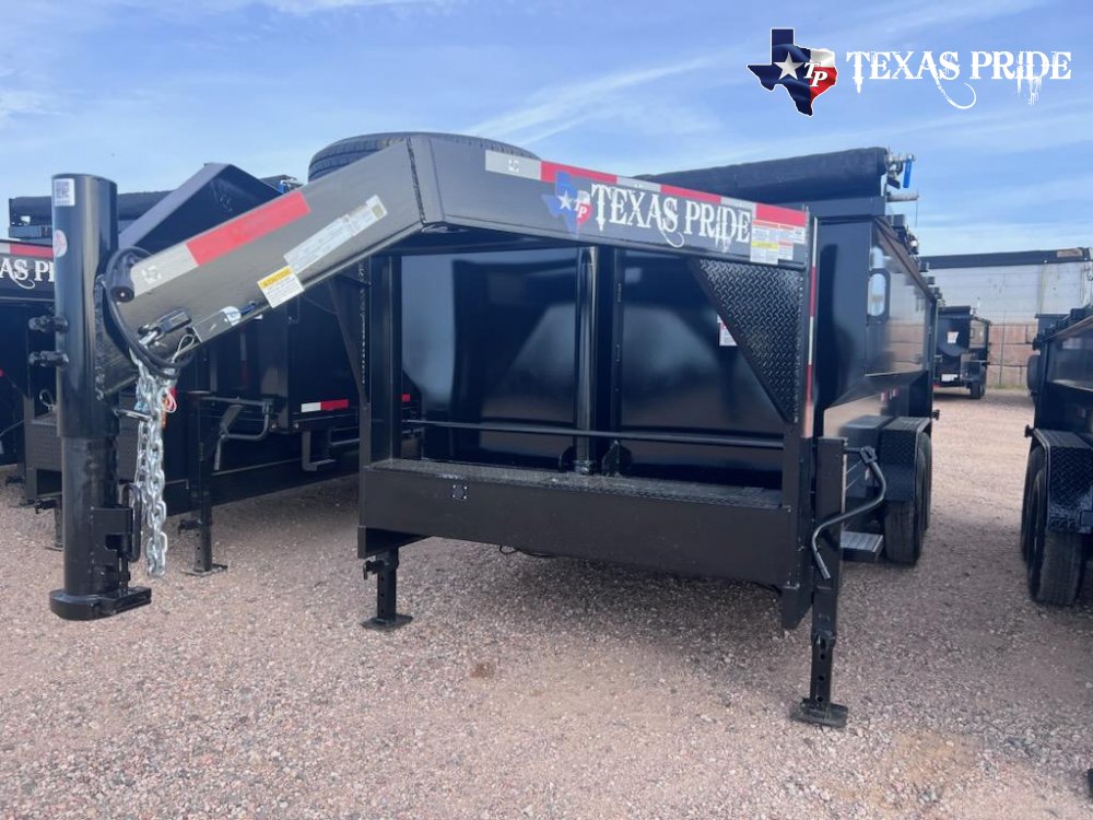 2025 Texas Pride 7x16x4 16K Gooseneck Dump Trailer