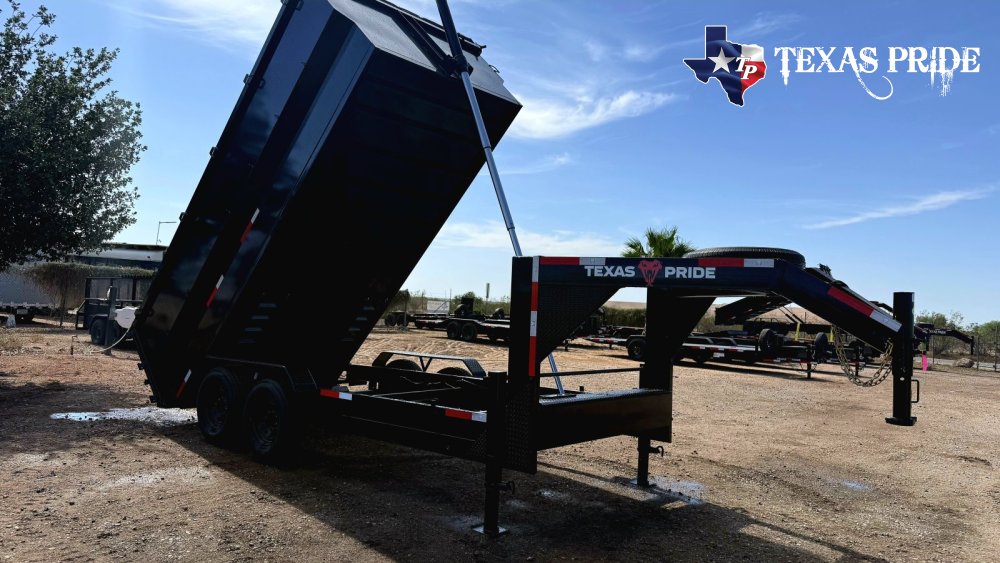 2027 7x16x4 16k Gooseneck Dump Trailer Texas Pride