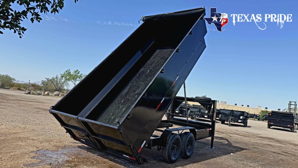 2027 7x16x4 16k Gooseneck Dump Trailer Texas Pride