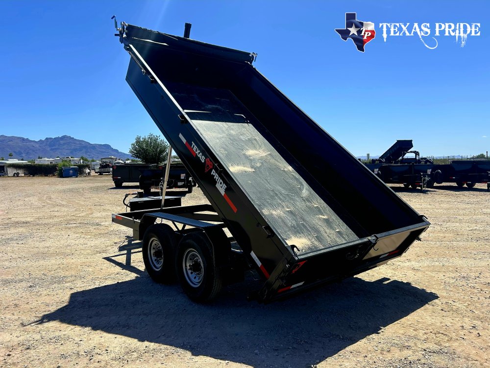 2026 Texas Pride 7x14x2 16k Bumper Pull Dump Trailer
