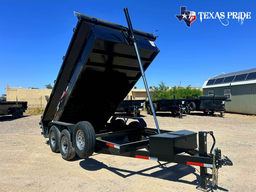 2026 Texas Pride 7x14x2 16k Bumper Pull Dump Trailer