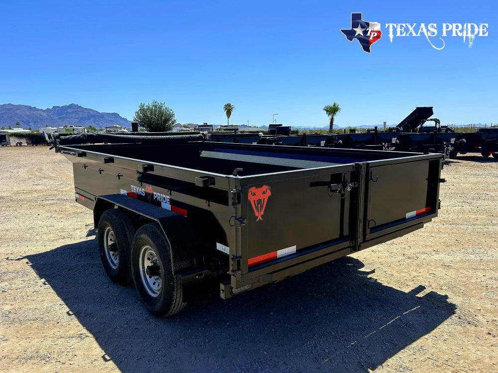 2026 Texas Pride 7x14x2 16k Bumper Pull Dump Trailer