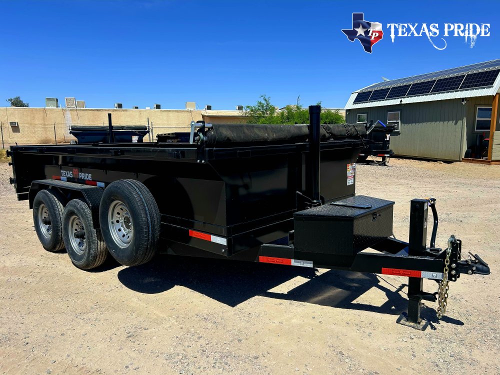 2026 Texas Pride 7x14x2 16k Bumper Pull Dump Trailer