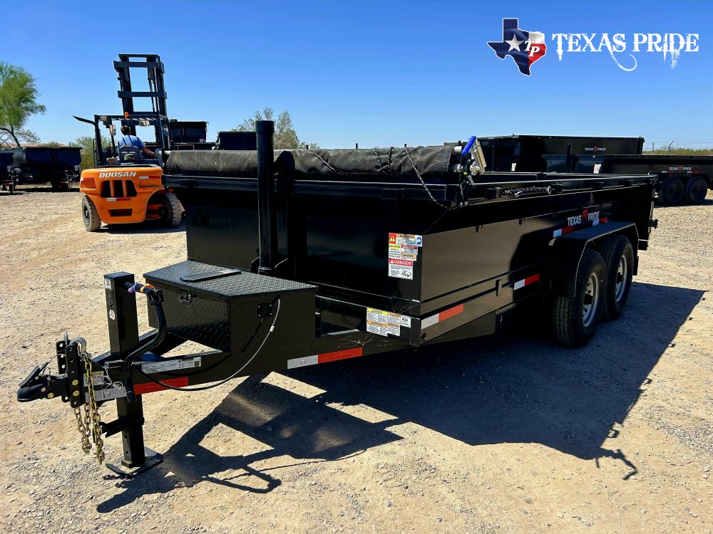 2026 Texas Pride 7x14x2 16k Bumper Pull Dump Trailer
