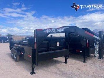 2025 Texas Pride 7x14x2 14K Gooseneck Dump Trailer