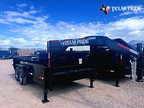 2025 Texas Pride 7x14x2 14K Gooseneck Dump Trailer