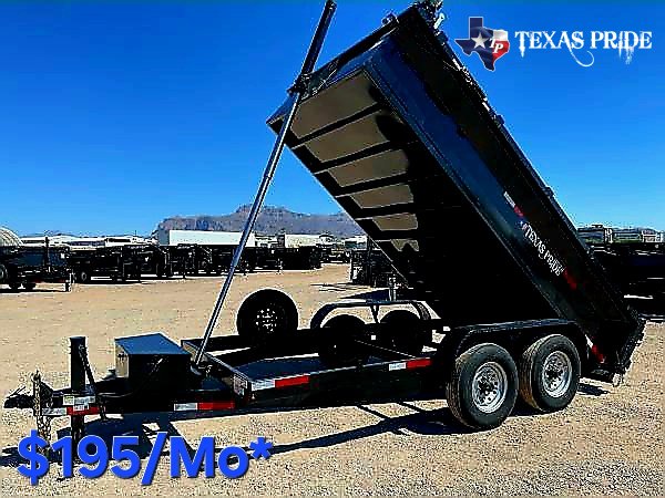 2025 Texas Pride 7x14x2 16k Bumper Pull Dump Trailer