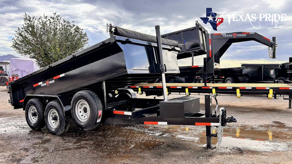Texas Pride 7x14x2 16k Bumper Pull Dump Trailer