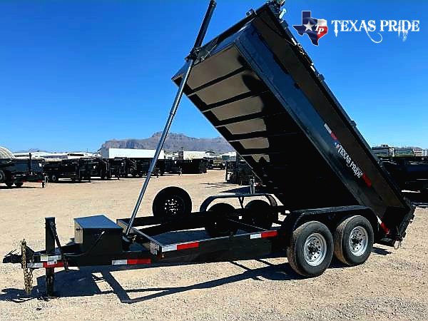 Texas Pride 7x14x2 16k Bumper Pull Dump Trailer