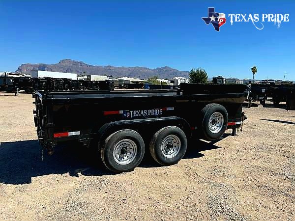 Texas Pride 7x14x2 16k Bumper Pull Dump Trailer