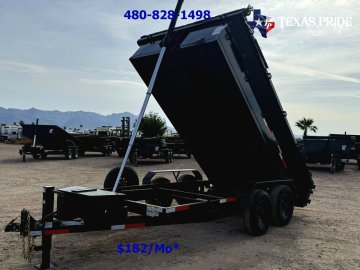 2026 Texas Pride 7X14X2 14K Bumper Pull Dump Trailer