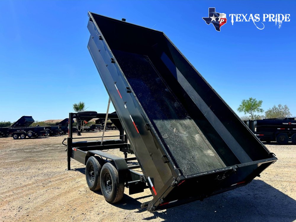 2026 7x16x3 16k Gooseneck Dump Trailer Texas Pride