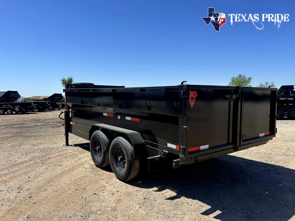 2026 7x16x3 16k Gooseneck Dump Trailer Texas Pride