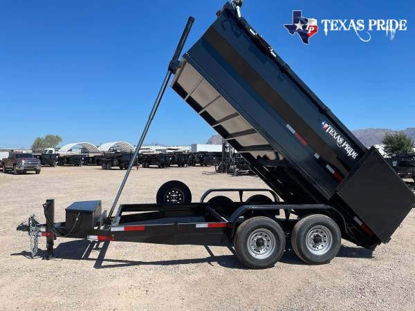 2025 Texas Pride 7x14x4 14k Bumper Pull Dump Trailer