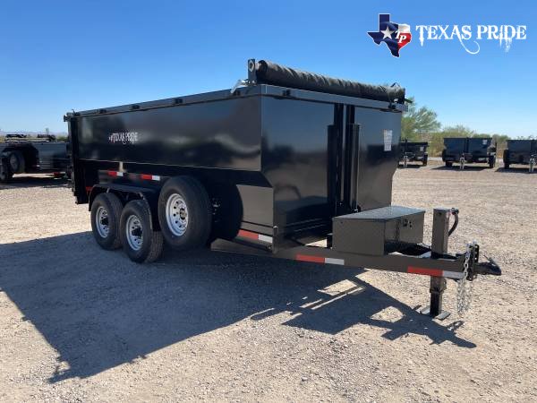 2025 Texas Pride 7x14x4 14k Bumper Pull Dump Trailer