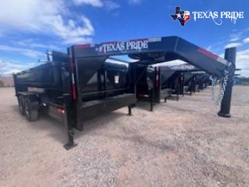 2025 Texas Pride 7x14x3 14K Gooseneck Dump Trailer
