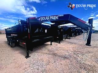 2026 Texas Pride 7X14X3 14K Gooseneck Pull Dump Trailer