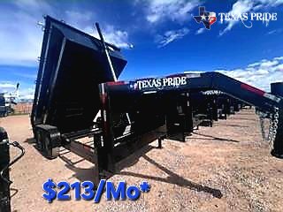 2026 Texas Pride 7X14X3 14K Gooseneck Pull Dump Trailer