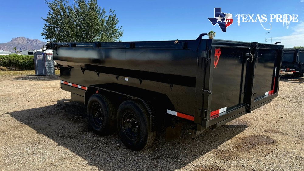 2027 7X14X3 14K Bumper Pull Dump Trailer Texas Pride