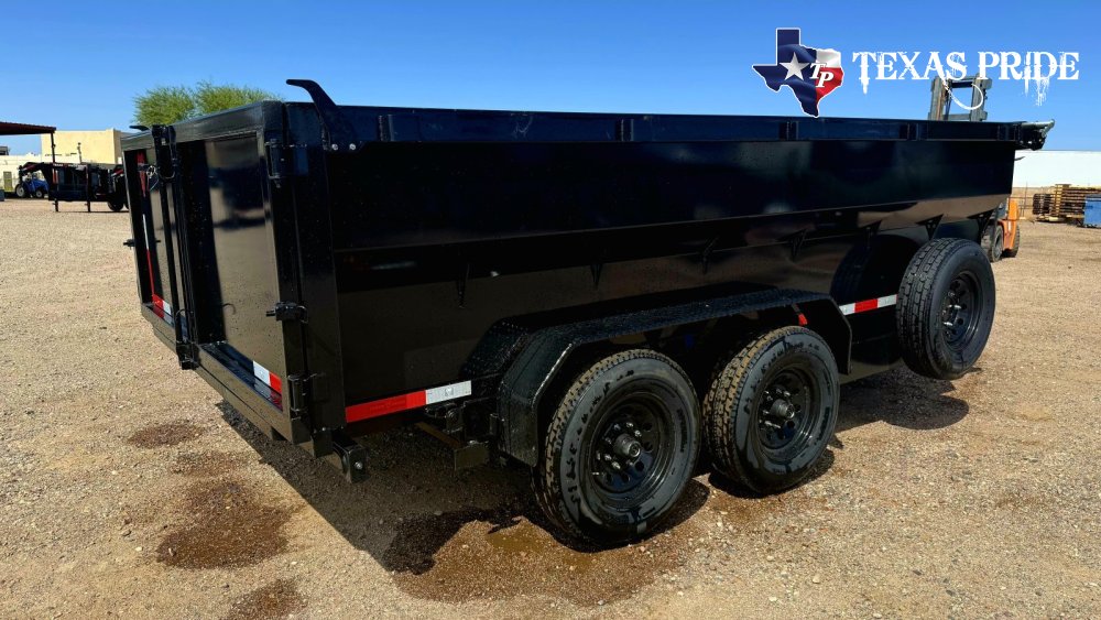 2027 7X14X3 14K Bumper Pull Dump Trailer Texas Pride