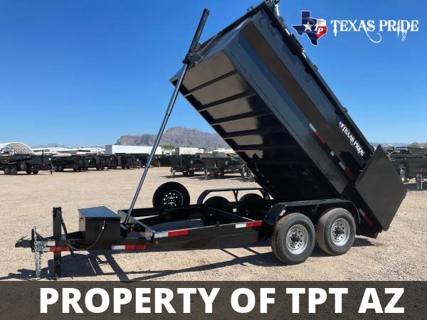 Texas Pride 7x14x4 14k Bumper Pull Dump Trailer