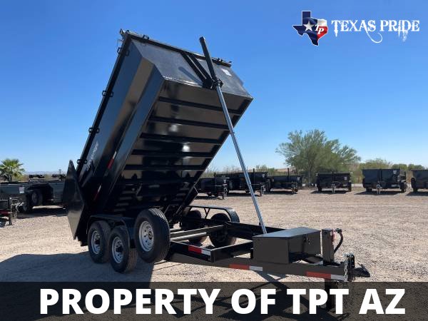 Texas Pride 7x14x4 14k Bumper Pull Dump Trailer