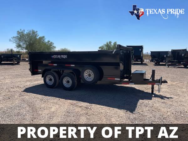Texas Pride 7x14x4 14k Bumper Pull Dump Trailer