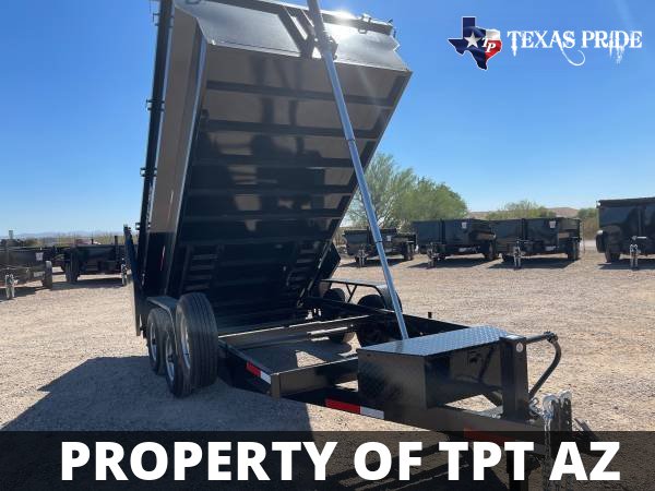 Texas Pride 7x14x4 14k Bumper Pull Dump Trailer
