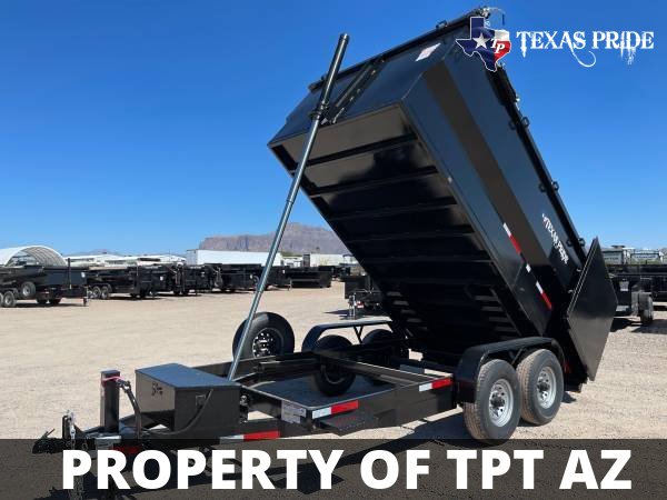 Texas Pride 7x14x4 14k Bumper Pull Dump Trailer