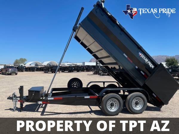 Texas Pride 7x14x4 14k Bumper Pull Dump Trailer