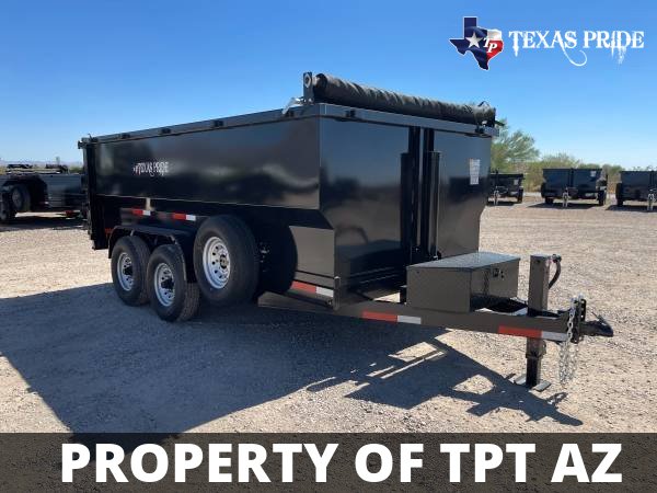 Texas Pride 7x14x4 14k Bumper Pull Dump Trailer