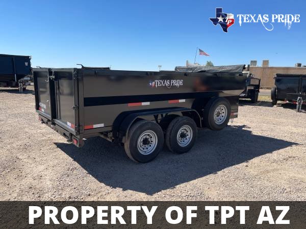 Texas Pride 7x14x4 14k Bumper Pull Dump Trailer