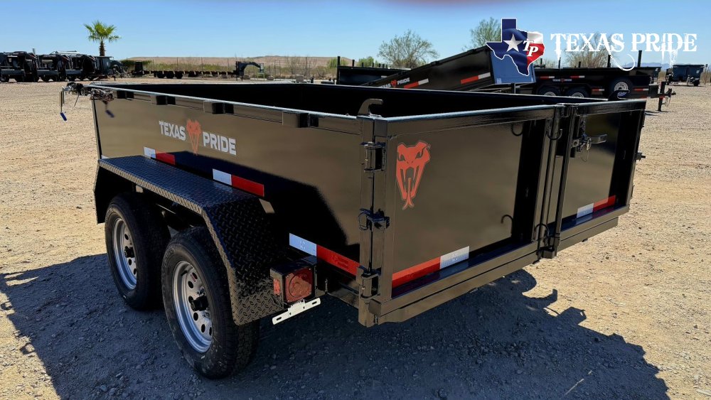 2026 Texas Pride 6x10x2 7k Bumper Pull Dump Trailer