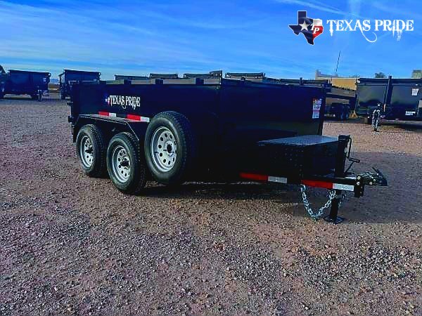 2026 Texas Pride 6x10x2 7k Bumper Pull Dump Trailer