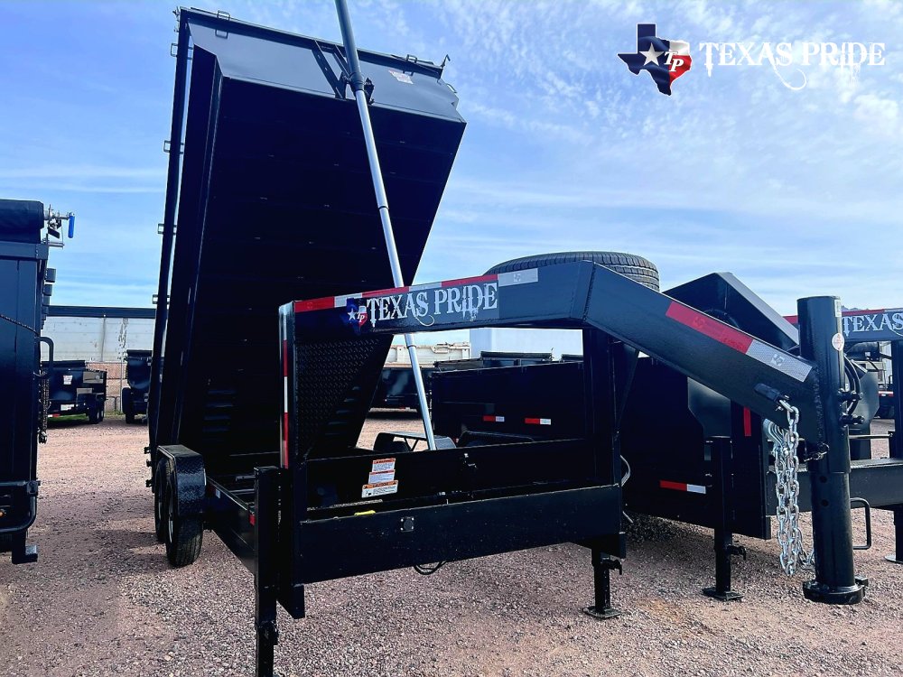 2026 Texas Pride 7x16x4 16k Gooseneck Dump Trailer